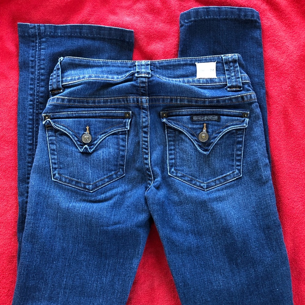 Hudson mid rise signature jeans, size 24